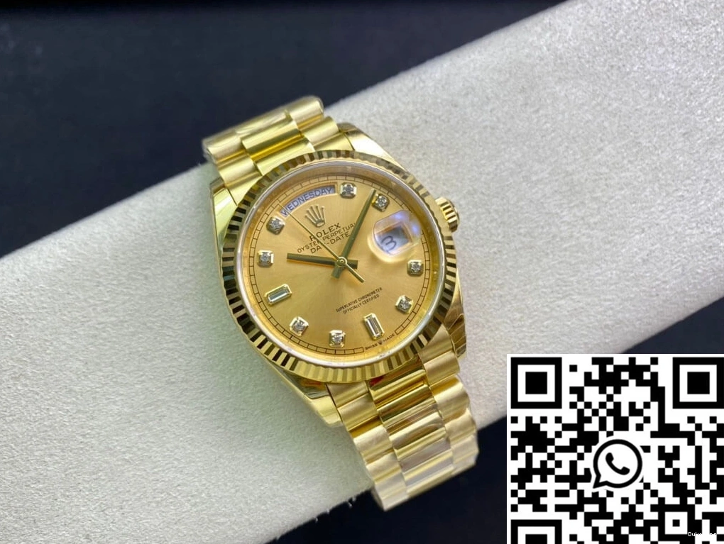Rolex Yellow Factory Dial M128238-0008 Day-Date Champagne EW Gold 0228